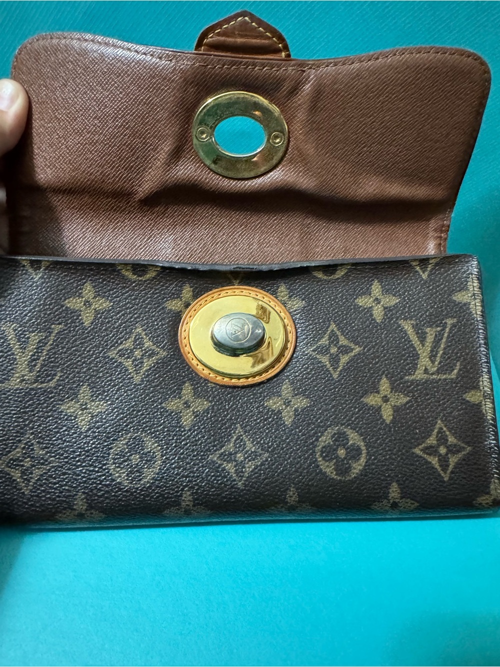 Louis Vuitton Monogram Canvas Wallet Clutch in Brown - Picture 8 of 16